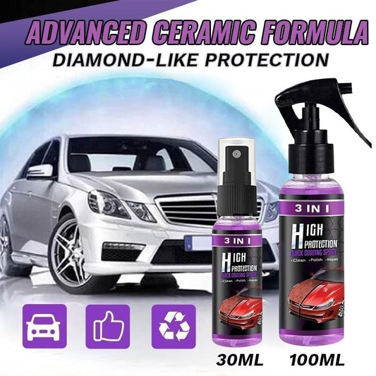 🔥Ultimo giorno 50% DI SCONTO🔥Spray protettivo rapido 3 in 1 ad alta protezione per auto