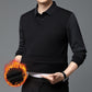 Camicia a righe con revers e effetto a due pezzi