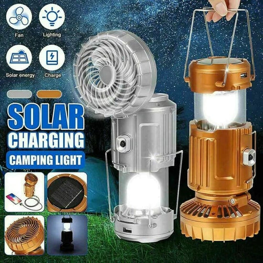 🔥Tempo limitato: 50% di sconto - Lanterna da campeggio LED solare portatile 6 in 1