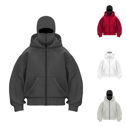 🎁 Offerta speciale 50% DI SCONTO 🔥 Felpa con cappuccio e zip Ninja per uomo e donna - Protezione completa
