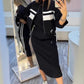💖 Women's Stand Collar Jacket & Dress Set❄️🥠𝙁𝙧𝙚𝙚 𝙎𝙝𝙞𝙥𝙥𝙞𝙣𝙜