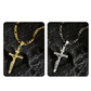 ⏰ BUY 1 GET 1 FREE!✝️Gold-Tone Crucifix Pendant Necklace