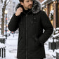 ✨Men's Windproof Hooded Thermal Mid-Length Parka Jacket