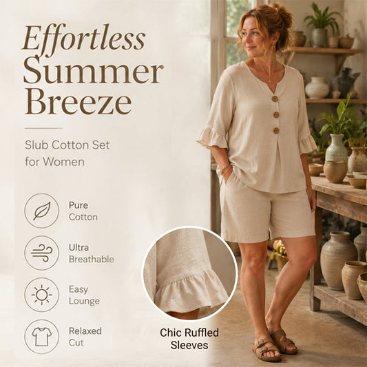 🔥Women's Casual Cotton Blend 2-Piece Set