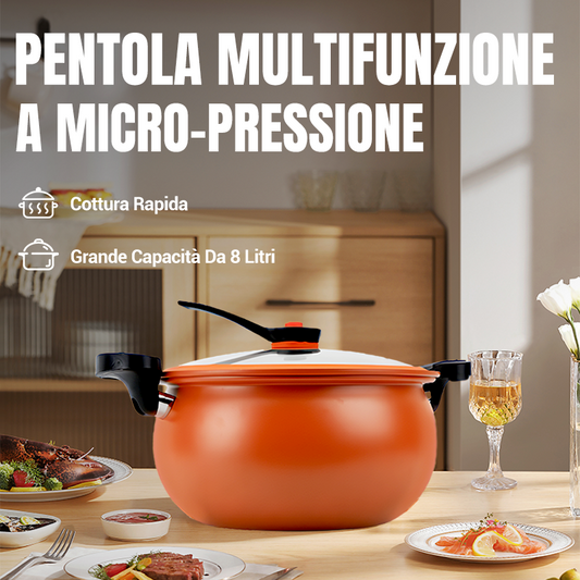 🔈🔈50% di sconto🧑‍🍳Raccomandato dallo chef Michelin🏆Pentola a pressione multifunzionale di grande capacità con rivestimento antiaderente