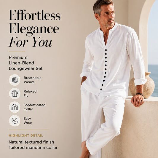 Men's Minimalist Casual Shirt and Pants Set