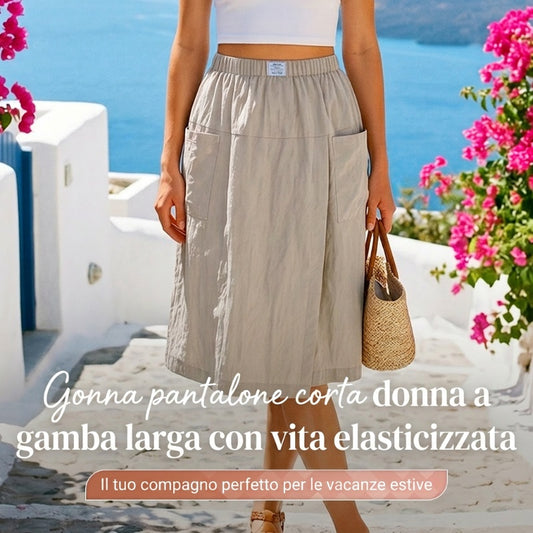 📢📢50% DI SCONTO!! ⏰ Gonna casual elasticizzata in vita da donna