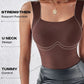 💐Canotte termiche da donna con scollo a U e reggiseno incorporato