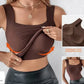 💐Canotte termiche da donna con scollo a U e reggiseno incorporato