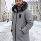 ✨Men's Windproof Hooded Thermal Mid-Length Parka Jacket