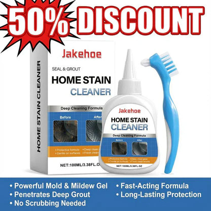 🔥OFFERTA LIMITATA 50% DI SCONTO!!💥Gel antimuffa con spazzola abrasiva – Detergente potente per macchie di muffa su guarnizioni della lavatrice, silicone della doccia, fughe delle piastrelle e bagno