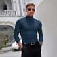🔥 Maglietta Uomo con Collo Alto e Taglio Slim - Morbida ed Elasticizzata, Traspirante per Palestra o Casual, Stile Moderno e Confort Ottimale🏃‍♂️📦