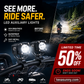 🎉 2026 Sale — Over 40,000 Sold! 🏍️ Universal Motorcycle LED Spotlights – Dual Beam & All-Weather Waterproof 💡