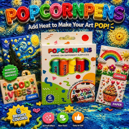 💥Surprise Price: Only ＄14.99!!🎁🔮Magic Pen – Draw 3D with one stroke!🎄 DIY Bubble Popcorn Drawing Pens& Buy 3 Pay 2 🔥