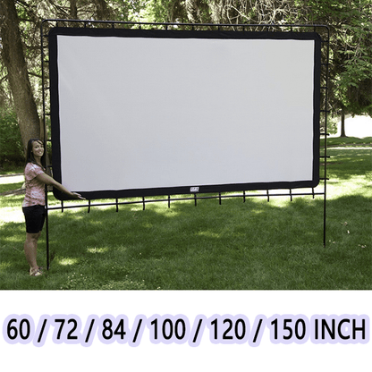 🎬 SCONTO DEL 50%! ✨ Schermo gigante portatile per cinema all'aperto - Proiezione 4K HD con supporto regolabile per feste all'aperto 🌟🌙