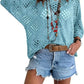 Womens Bohemian-Inspired Beige Crochet Top With V-Neck