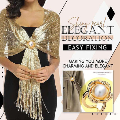 ✨ Elegante fibbia per sciarpa da cappotto francese (sconto del 50%) – L'eleganza a portata di mano!