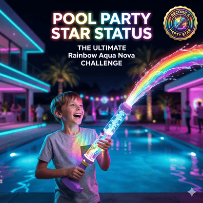 🌈 Pistola ad acqua a LED arcobaleno luminosa | Divertimento estivo che esplode magicamente! ✨