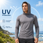 Men's Lightweight Quick-Dry UV Protection Hoodie – Built-in Face Cover, 4-Way Stretch & Sweat-Wicking