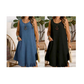 🔥 NUOVO + -50% + 50.000+ venduti 🔥 Abito casual senza maniche con volant da donna
