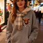 🎅CHRISTMAS SALE 50% OFF!!🎁🐄Cute Highland Cow Cozy Fleece-Lined Hooded Sweatshirt🦬