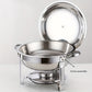 🎅🏻Saldi prenatalizi🔥Set da buffet con scaldavivande in acciaio inossidabile