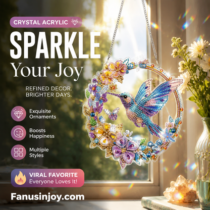 ✨️50% OFF! Gorgeous decorations bring great joy!🐦Decorative Crystal Acrylic Hanging Ornament
