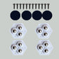 360° Rotating Three-ball Casters 4pcs/pack