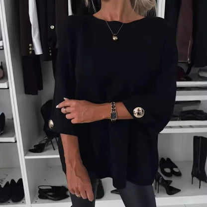 🎀Offerta limitata 49% di sconto🎀Maglia classica in tinta unita da donna