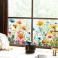 💐Adesivo per finestra con bouquet floreale colorato🖼️ (taglia personalizzabile)