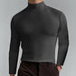 🔥 Maglietta Uomo con Collo Alto e Taglio Slim - Morbida ed Elasticizzata, Traspirante per Palestra o Casual, Stile Moderno e Confort Ottimale🏃‍♂️📦