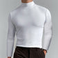 🔥 Maglietta Uomo con Collo Alto e Taglio Slim - Morbida ed Elasticizzata, Traspirante per Palestra o Casual, Stile Moderno e Confort Ottimale🏃‍♂️📦