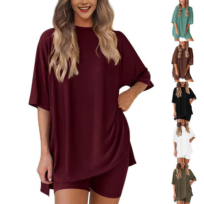 💞PROMOZIONE ULTIMO GIORNO - SCONTO DEL 50%🌸 Completo due pezzi casual estivo da donna💃
