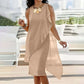 ⏳Time-limited Special⏰Women's Summer Elegant Round Neck Asymmetric Mesh Sleeveless Dress👗