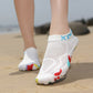 🏖️ Scarpe da spiaggia con tomaia in mesh ad asciugatura rapida: leggere, antiscivolo e perfette per le spiagge sabbiose.