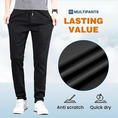Pantaloni Multifunzionali– Pantaloni Cargo Elasticizzati con Multi-Tasca