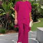 ✨SCONTO DEL 55% – Grazioso set di top irregolari 👗 Elegante set di pantaloni a gamba larga – Comodo e perfetto per la primavera