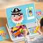 Scatola Puzzle Magnetica per Bambini con Giochi e Lavagna da Disegno