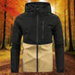 🍂 Easy Everyday Comfort | Men's Color-Block Hooded Windproof Jacket