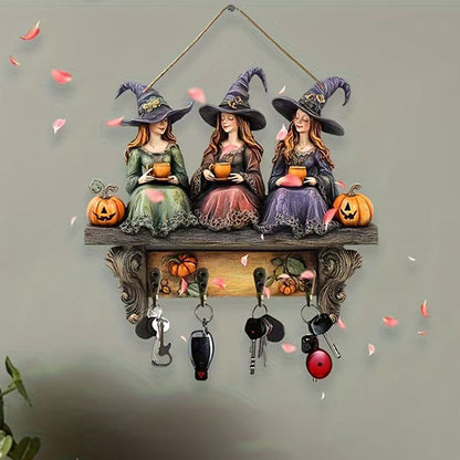 ✨ Betoverende Halloween Heksen Wanddecoratie met Haakjes