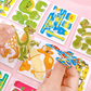 Puzzle 3D educativo con personaggi dei cartoni animati