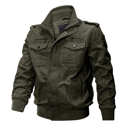 🎁Giacca con cerniera militare maschile
