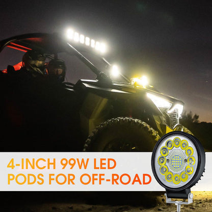 Pod LED da 4 pollici da 99W per fuoristrad