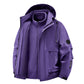 Unisex🏔️3-in-1 wind- en waterdichte outdoorjas -👍Geïsoleerde voering en afneembare capuchon!