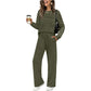 🔥 Women's Round-Neck Top and Drawstring Pants Set ✨