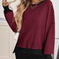 🔥Nieuwste modellen met 50% korting - Casual Crewneck Color-Blocked Sweatshirt met Zijsplit