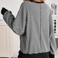 🔥Nieuwste modellen met 50% korting - Casual Crewneck Color-Blocked Sweatshirt met Zijsplit
