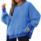 🔥Nieuwste modellen met 50% korting - Casual Crewneck Color-Blocked Sweatshirt met Zijsplit