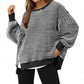 🔥Nieuwste modellen met 50% korting - Casual Crewneck Color-Blocked Sweatshirt met Zijsplit