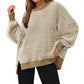 🔥Nieuwste modellen met 50% korting - Casual Crewneck Color-Blocked Sweatshirt met Zijsplit